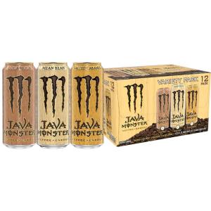 imageJava Monster Loca Moca Coffee  Energy Drink 15 Ounce Pack of 12Mean Bean  Loca Moca  Salted Caramel