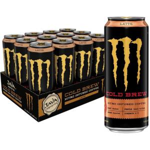 imageJava Monster Loca Moca Coffee  Energy Drink 15 Ounce Pack of 12Nitro Cold Brew Latte