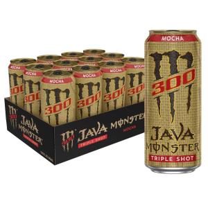 imageMonster Energy Java 300 Triple Shot Robust Coffee  Cream15 Fl Oz Pack of 12Java 300 Mocha