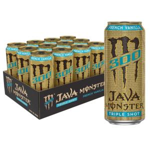 imageMonster Energy Java 300 Triple Shot Robust Coffee  Cream15 Fl Oz Pack of 12Java 300 Vanilla