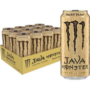 imageMonster Energy Java Monster Mean Bean Coffee  Energy Drink 15 Ounce Pack of 12Mean Bean