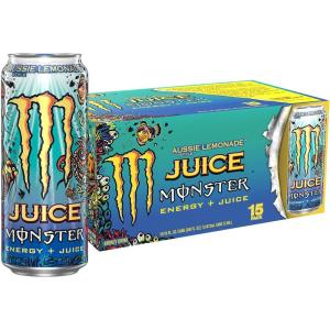 imageMonster Energy Juice Monster Variety Pack Pipeline Punch Mango Loco Pacific Punch EnergyJuice Energy Drink 16 Ounce Pack of 15Aussie Style Lemonade