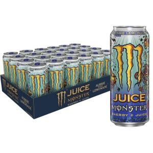 imageMonster Energy Juice Monster Variety Pack Pipeline Punch Mango Loco Pacific Punch EnergyJuice Energy Drink 16 Ounce Pack of 15Lemon