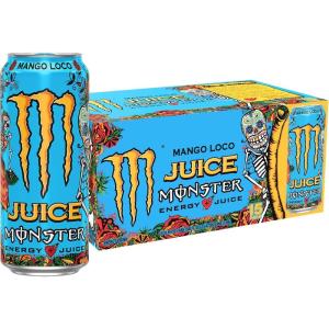 imageMonster Energy Juice Monster Variety Pack Pipeline Punch Mango Loco Pacific Punch EnergyJuice Energy Drink 16 Ounce Pack of 15Mango Loco