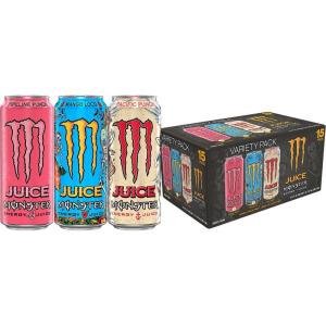 imageMonster Energy Juice Monster Variety Pack Pipeline Punch Mango Loco Pacific Punch EnergyJuice Energy Drink 16 Ounce Pack of 15Pipeline Punch  Mango Loco  Pacific Punch