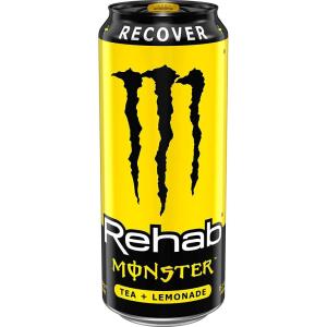 imageMonster Energy Rehab Tea  Lemonade Peach Wild Berry Variety Pack Energy Iced Tea155 Ounce Pack of 15Lemon