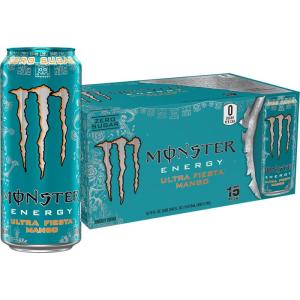 imageMonster Energy Ultra Red Sugar Free Energy Drink 16 Ounce Pack of 15Ultra Fiesta Mango