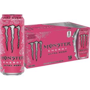 imageMonster Energy Ultra Red Sugar Free Energy Drink 16 Ounce Pack of 15Ultra Rosa