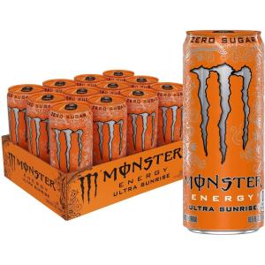 imageMonster Energy Ultra Red Sugar Free Energy Drink 16 Ounce Pack of 15Ultra Sunrise