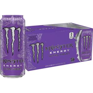 imageMonster Energy Ultra Red Sugar Free Energy Drink 16 Ounce Pack of 15Ultra Violet