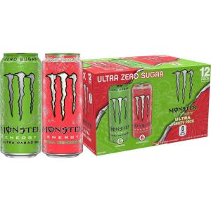 imageMonster Energy Ultra Red Sugar Free Energy Drink 16 Ounce Pack of 15Watermelon