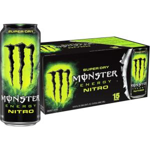 imageMonster Energy Nitro Super Dry Maximum Strength Energy Drink 16 ounce Pack of 15Nitro Super Dry